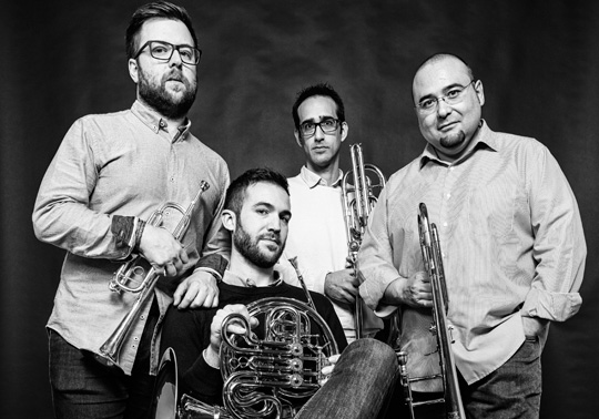 TetraBrass BCN Ensemble. Conciertos de Inverno. 26/03/2019. Jardín Botánico. 19.00h